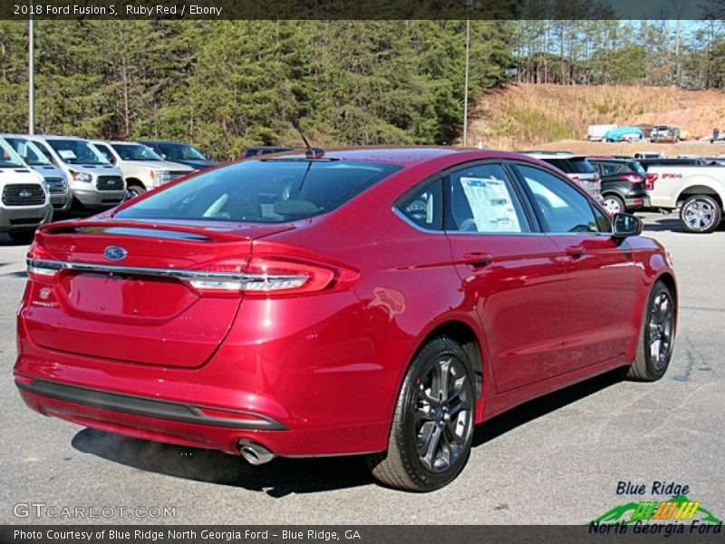 Ruby Red / Ebony 2018 Ford Fusion S