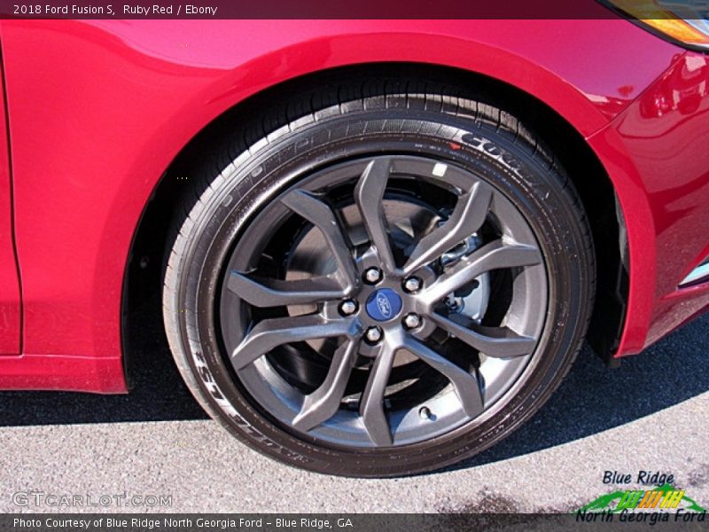 Ruby Red / Ebony 2018 Ford Fusion S