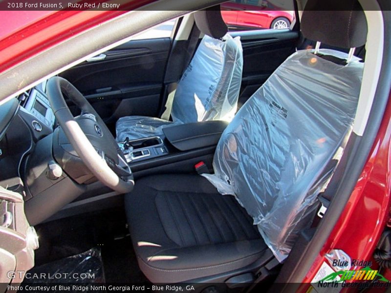 Ruby Red / Ebony 2018 Ford Fusion S