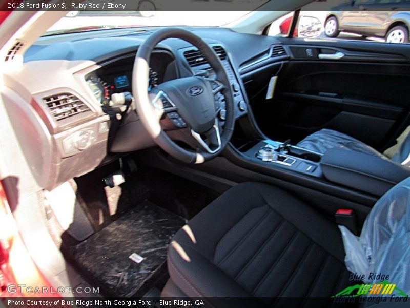 Ruby Red / Ebony 2018 Ford Fusion S