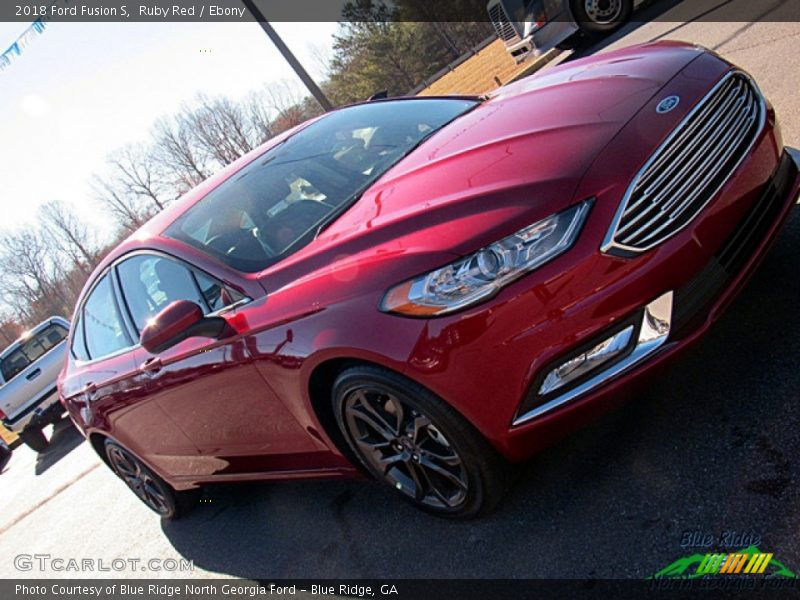 Ruby Red / Ebony 2018 Ford Fusion S