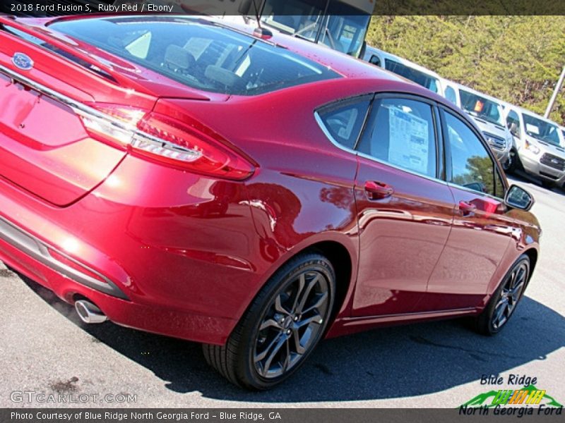 Ruby Red / Ebony 2018 Ford Fusion S