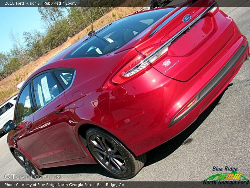 Ruby Red / Ebony 2018 Ford Fusion S
