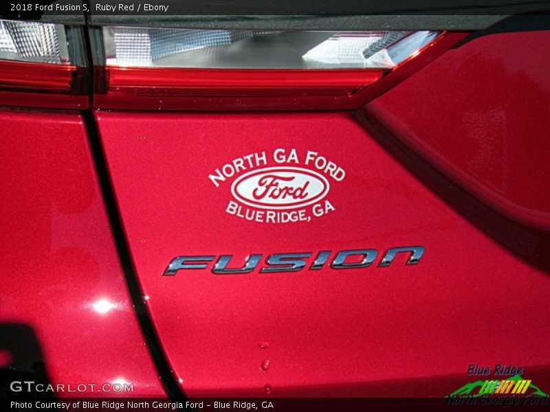 Ruby Red / Ebony 2018 Ford Fusion S
