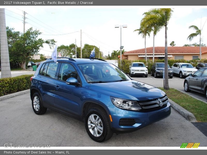 Pacific Blue Metallic / Charcoal 2017 Volkswagen Tiguan S