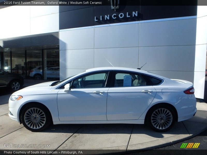 Oxford White / Medium Soft Ceramic 2016 Ford Fusion Titanium