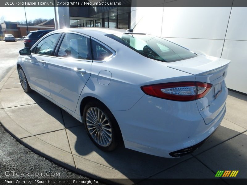 Oxford White / Medium Soft Ceramic 2016 Ford Fusion Titanium