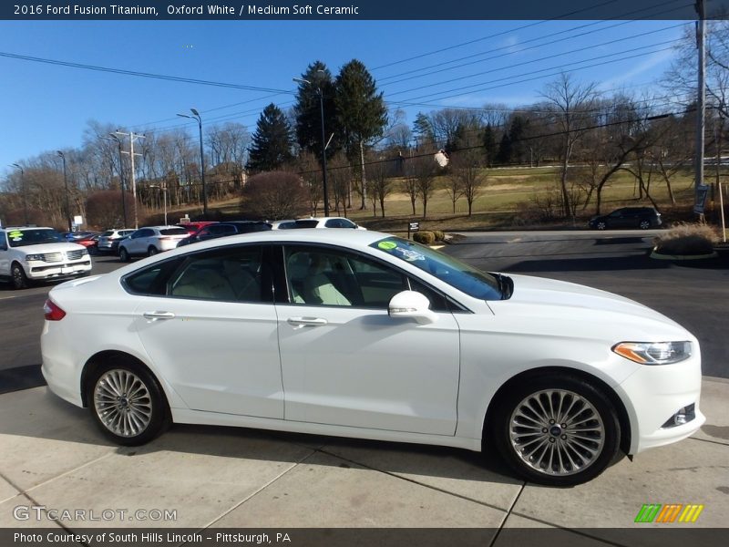 Oxford White / Medium Soft Ceramic 2016 Ford Fusion Titanium