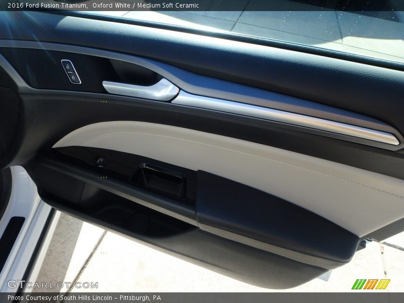 Oxford White / Medium Soft Ceramic 2016 Ford Fusion Titanium