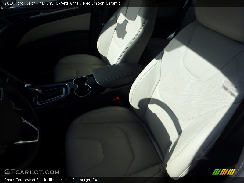 Oxford White / Medium Soft Ceramic 2016 Ford Fusion Titanium