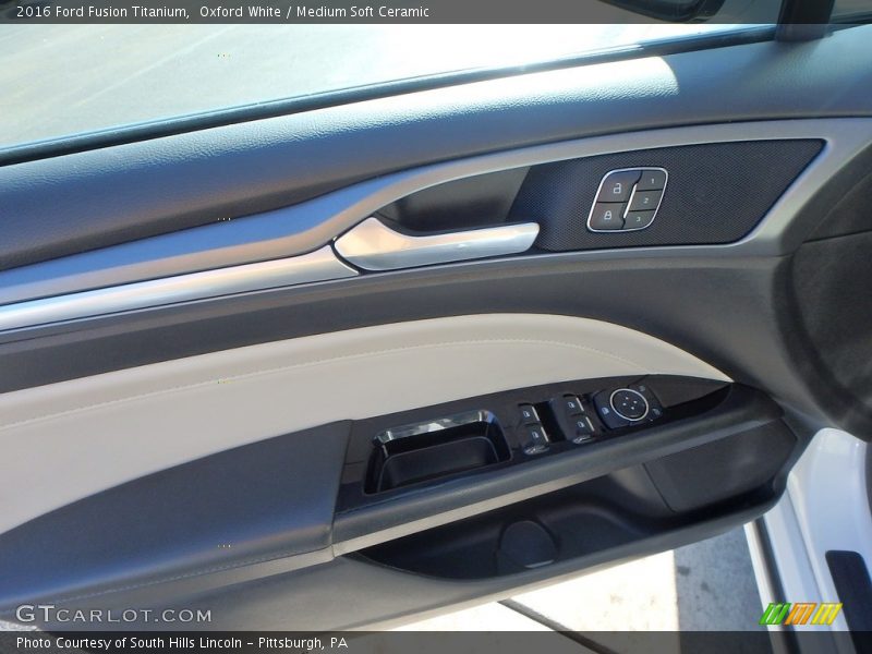 Oxford White / Medium Soft Ceramic 2016 Ford Fusion Titanium