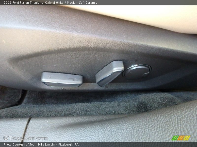 Oxford White / Medium Soft Ceramic 2016 Ford Fusion Titanium