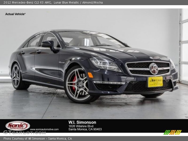 Lunar Blue Metallic / Almond/Mocha 2012 Mercedes-Benz CLS 63 AMG