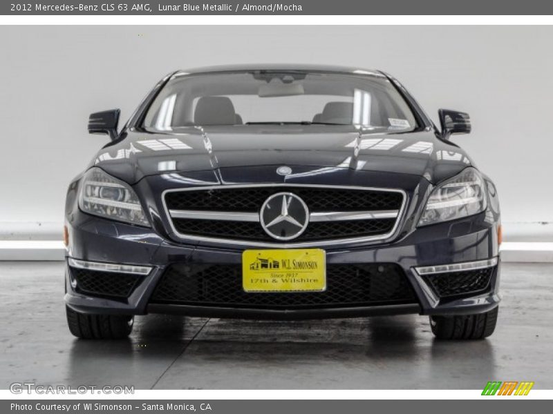 Lunar Blue Metallic / Almond/Mocha 2012 Mercedes-Benz CLS 63 AMG