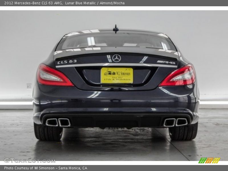Lunar Blue Metallic / Almond/Mocha 2012 Mercedes-Benz CLS 63 AMG