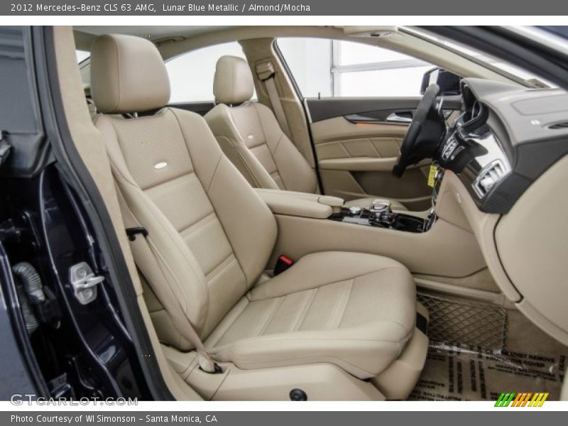 Lunar Blue Metallic / Almond/Mocha 2012 Mercedes-Benz CLS 63 AMG