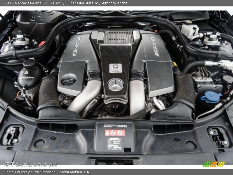 Lunar Blue Metallic / Almond/Mocha 2012 Mercedes-Benz CLS 63 AMG