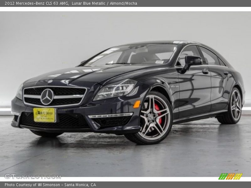 Lunar Blue Metallic / Almond/Mocha 2012 Mercedes-Benz CLS 63 AMG
