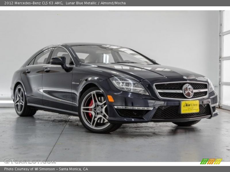 Lunar Blue Metallic / Almond/Mocha 2012 Mercedes-Benz CLS 63 AMG