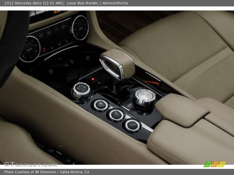 Lunar Blue Metallic / Almond/Mocha 2012 Mercedes-Benz CLS 63 AMG