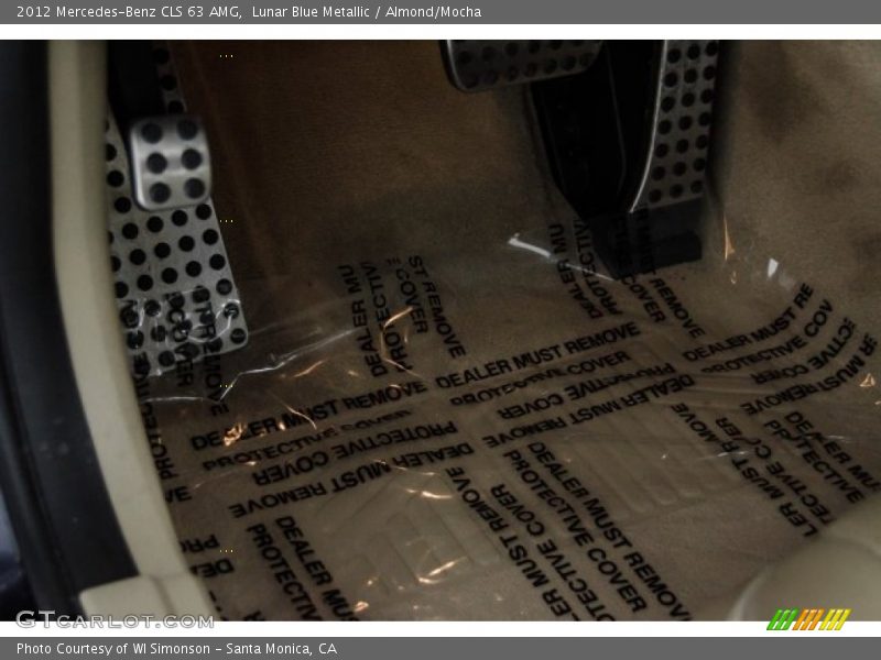 Lunar Blue Metallic / Almond/Mocha 2012 Mercedes-Benz CLS 63 AMG