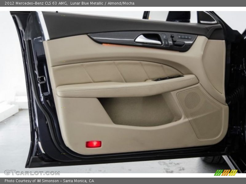 Lunar Blue Metallic / Almond/Mocha 2012 Mercedes-Benz CLS 63 AMG