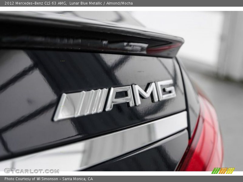 Lunar Blue Metallic / Almond/Mocha 2012 Mercedes-Benz CLS 63 AMG