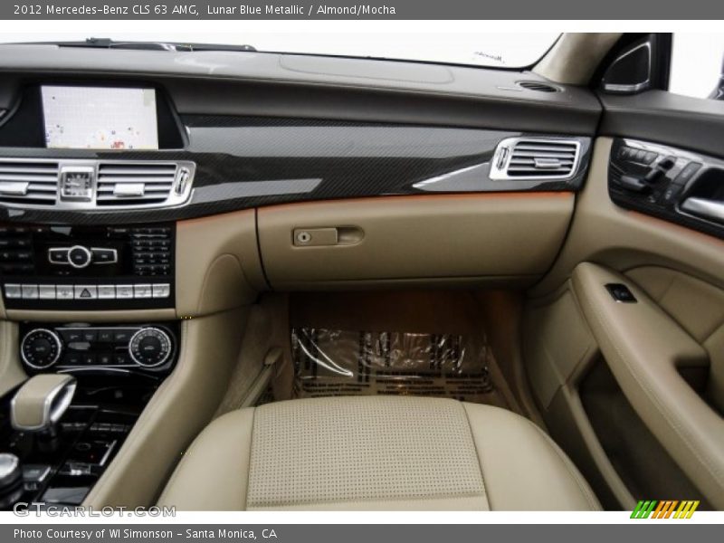 Lunar Blue Metallic / Almond/Mocha 2012 Mercedes-Benz CLS 63 AMG