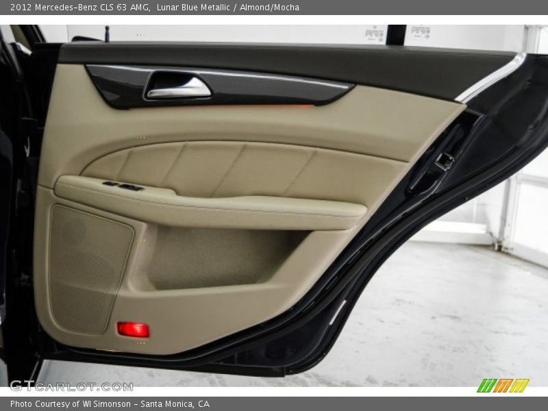 Lunar Blue Metallic / Almond/Mocha 2012 Mercedes-Benz CLS 63 AMG
