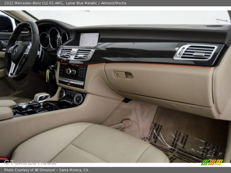 Lunar Blue Metallic / Almond/Mocha 2012 Mercedes-Benz CLS 63 AMG