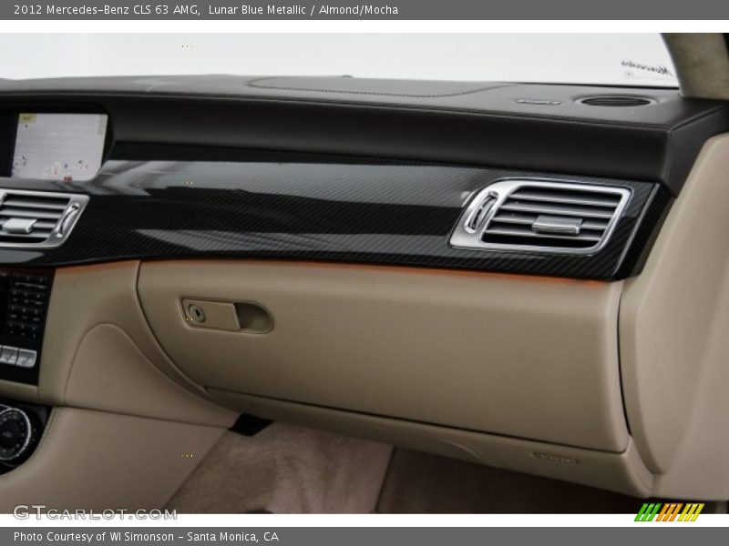 Lunar Blue Metallic / Almond/Mocha 2012 Mercedes-Benz CLS 63 AMG