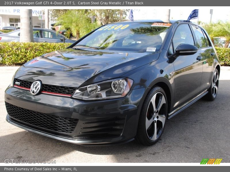 Carbon Steel Gray Metallic / Titan Black 2017 Volkswagen Golf GTI 4-Door 2.0T S