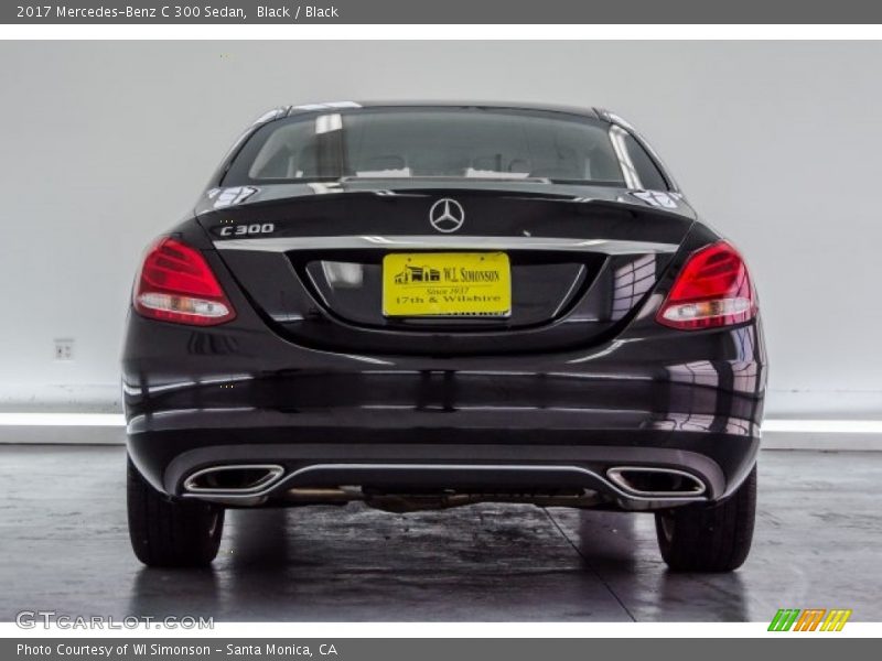 Black / Black 2017 Mercedes-Benz C 300 Sedan