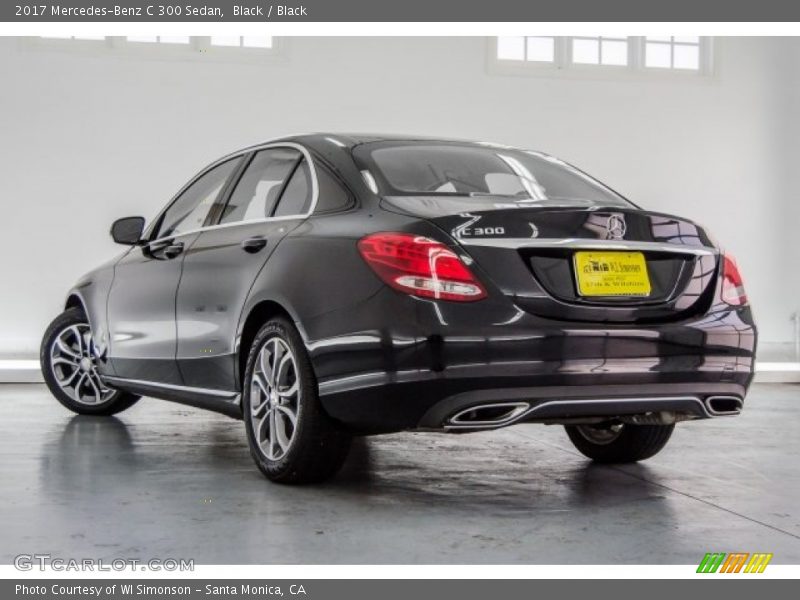 Black / Black 2017 Mercedes-Benz C 300 Sedan
