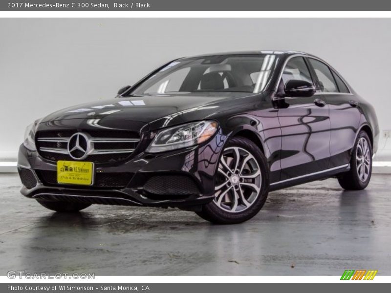 Black / Black 2017 Mercedes-Benz C 300 Sedan