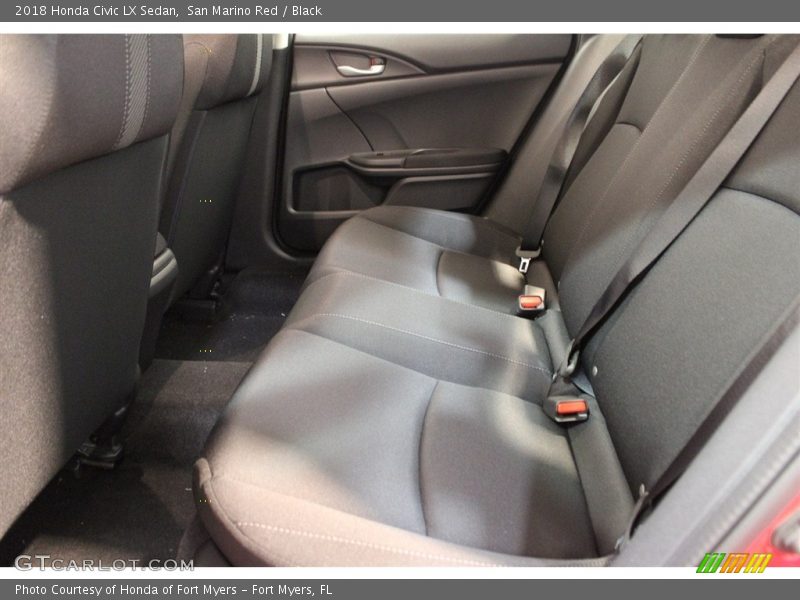 San Marino Red / Black 2018 Honda Civic LX Sedan