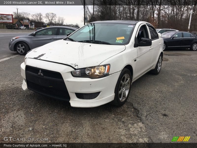 Wicked White / Black 2008 Mitsubishi Lancer DE