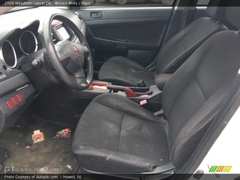 Wicked White / Black 2008 Mitsubishi Lancer DE