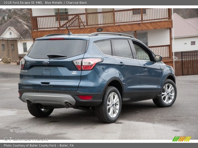 Blue Metallic / Charcoal Black 2018 Ford Escape SE 4WD