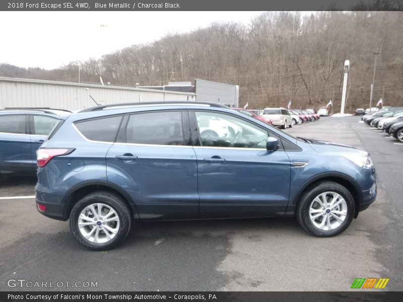 Blue Metallic / Charcoal Black 2018 Ford Escape SEL 4WD