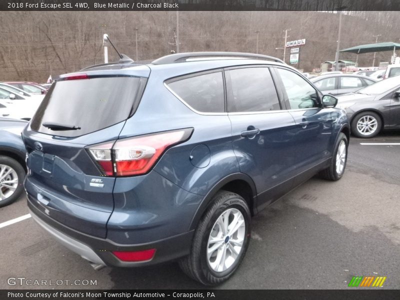 Blue Metallic / Charcoal Black 2018 Ford Escape SEL 4WD