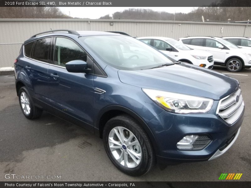 Blue Metallic / Charcoal Black 2018 Ford Escape SEL 4WD