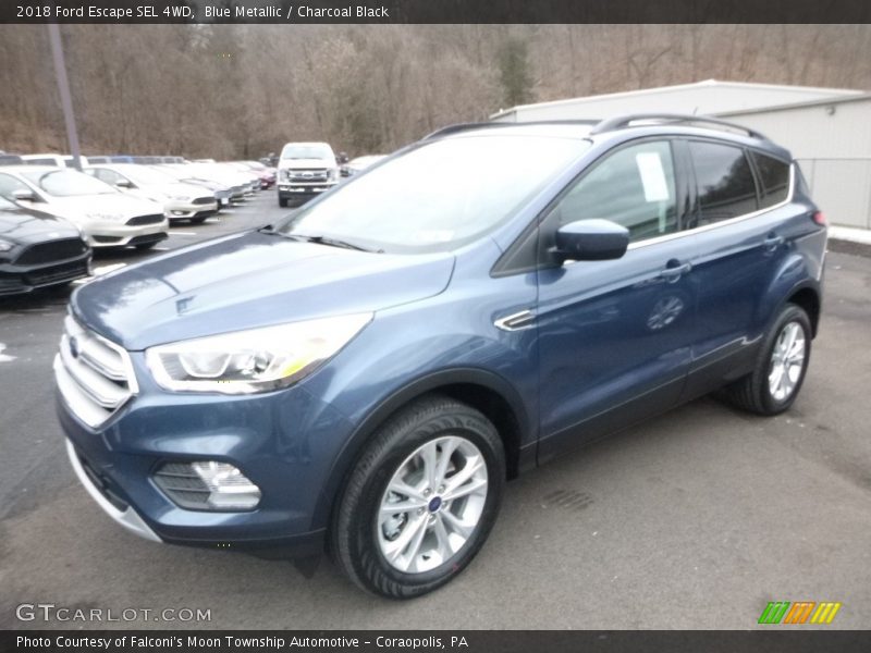 Blue Metallic / Charcoal Black 2018 Ford Escape SEL 4WD