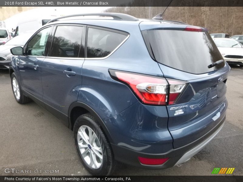 Blue Metallic / Charcoal Black 2018 Ford Escape SEL 4WD
