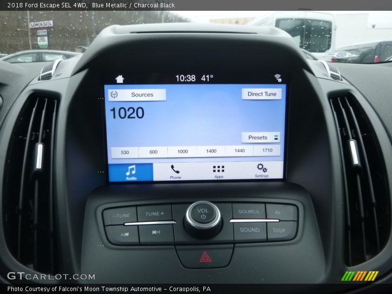 Blue Metallic / Charcoal Black 2018 Ford Escape SEL 4WD