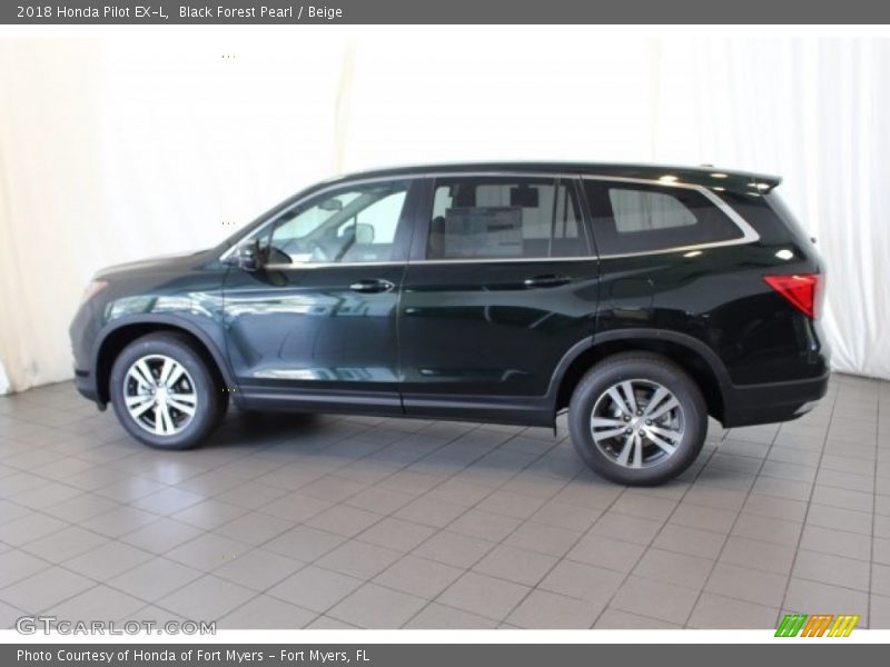 Black Forest Pearl / Beige 2018 Honda Pilot EX-L