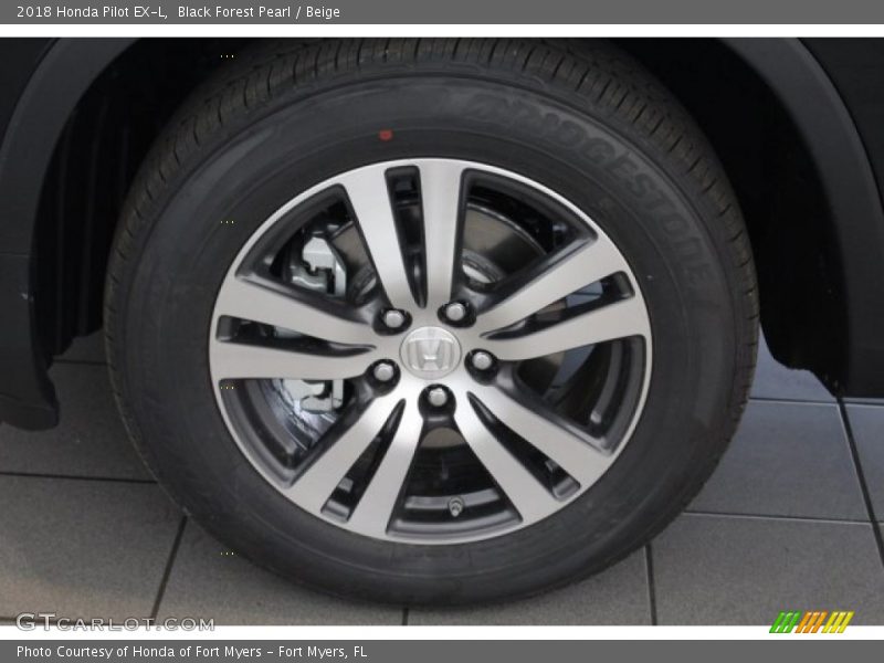 Black Forest Pearl / Beige 2018 Honda Pilot EX-L