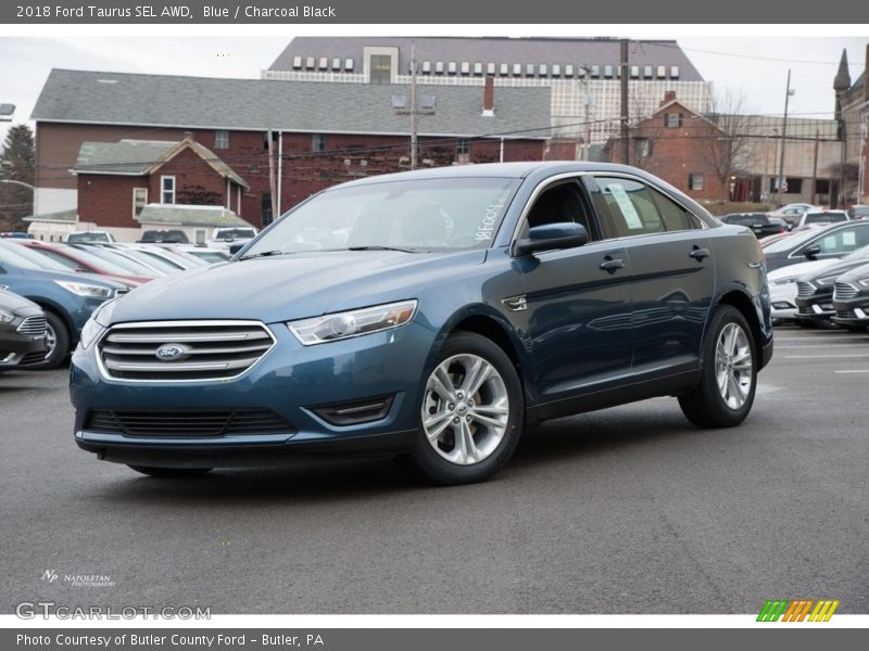 Blue / Charcoal Black 2018 Ford Taurus SEL AWD