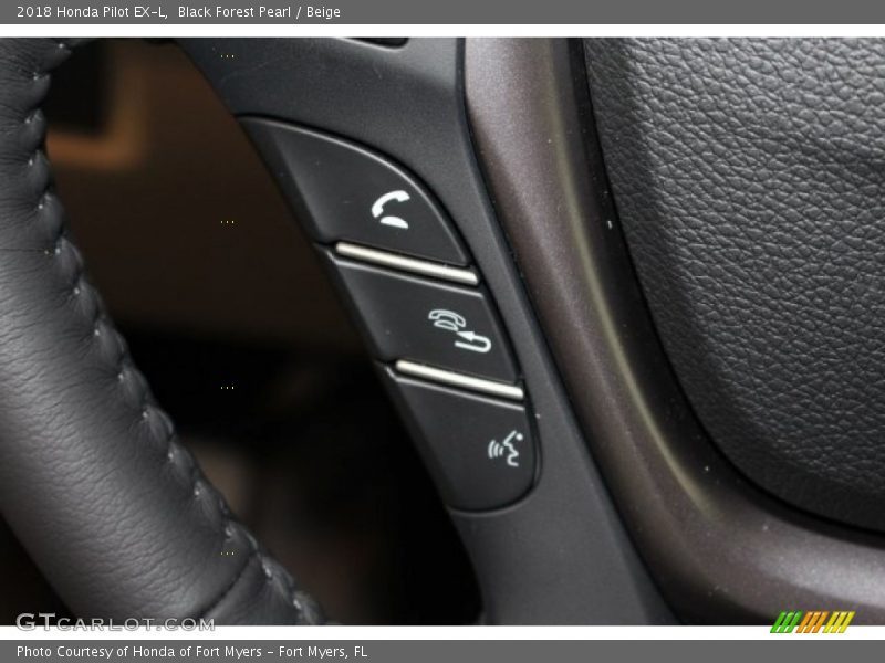 Black Forest Pearl / Beige 2018 Honda Pilot EX-L