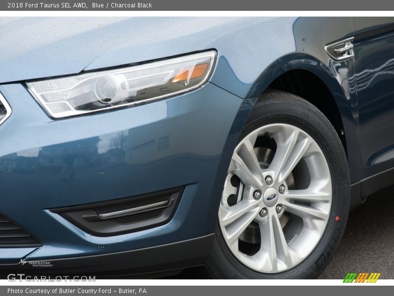 Blue / Charcoal Black 2018 Ford Taurus SEL AWD